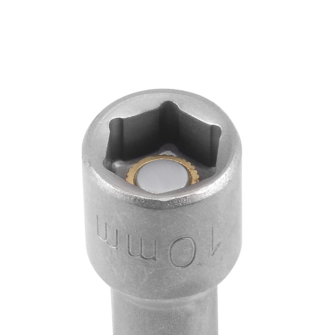 Harfington 2 Pcs 1/4" Quick-Change Hex Shank 10mm Magnetic Nut Sockets Driver, 65mm Length
