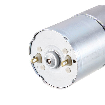 Harfington 12V DC 285 RPM Gear Motor High Torque Electric Reduction Gearbox Eccentric Output D Shaft