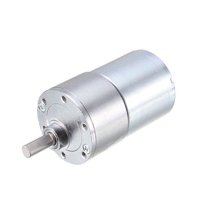 Harfington 12V DC 285 RPM Gear Motor High Torque Electric Reduction Gearbox Eccentric Output D Shaft
