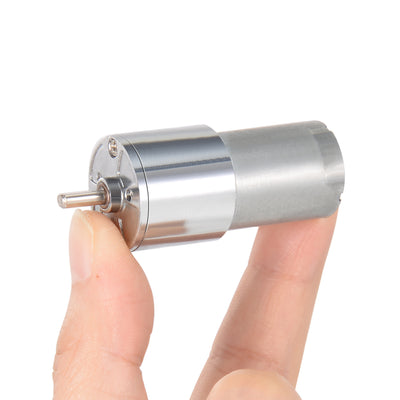 Harfington 12V DC 29 RPM Gear Motor High Torque Electric Reduction Gearbox Output D Shaft