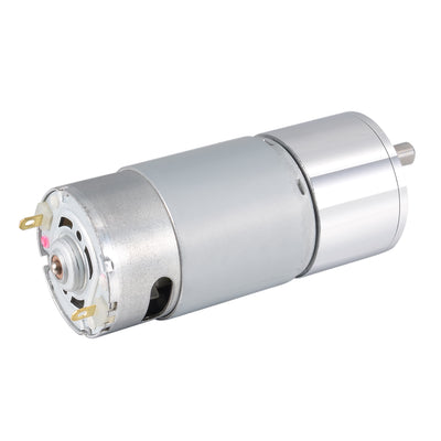 Harfington 12V DC 310 RPM Gear Motor High Torque Reduction Gearbox Eccentric Output D Shaft