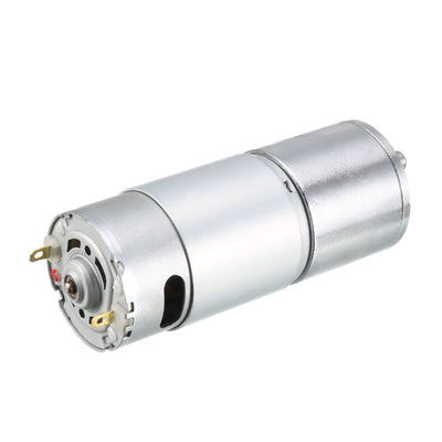 Harfington 12V DC 50 RPM Gear Motor High Torque Electric Reduction Gearbox Eccentric Output Shaft