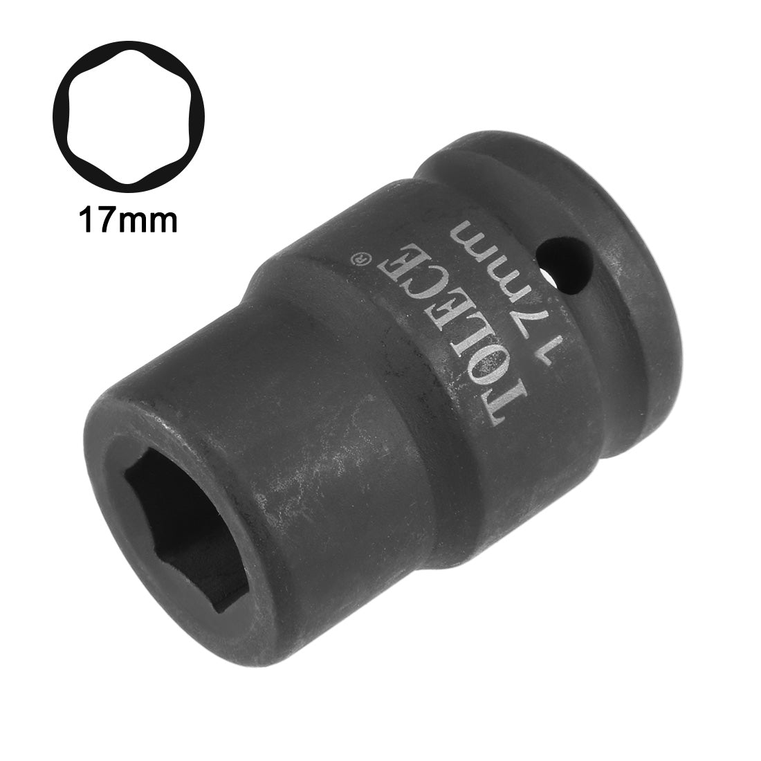 Harfington Drive by 6-Point Shallow Impact Socket, Cr-Mo, Metric