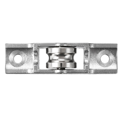 Harfington 15.8mm Dia Bearing Steel Electroplating Single Wheel Sliding Door Window Pulley