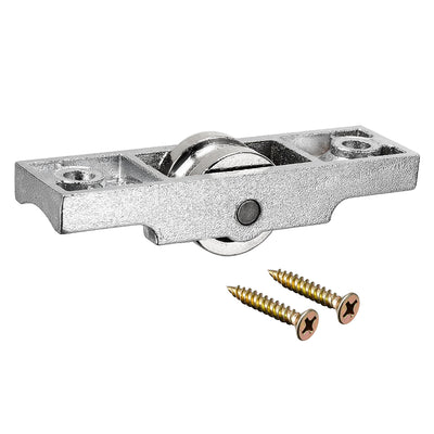 Harfington 15.8mm Dia Bearing Steel Electroplating Single Wheel Sliding Door Window Pulley