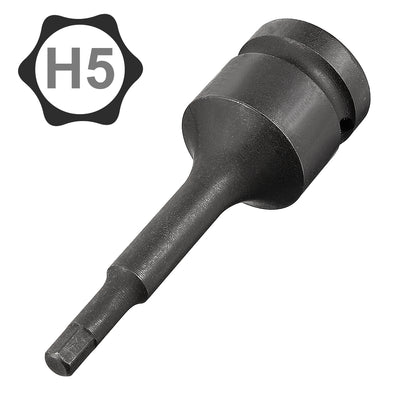 Harfington 1/2-Inch Drive 5mm Hex Bit Impact Socket, Cr-Mo Steel
