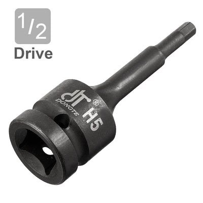 Harfington 1/2-Inch Drive 5mm Hex Bit Impact Socket, Cr-Mo Steel