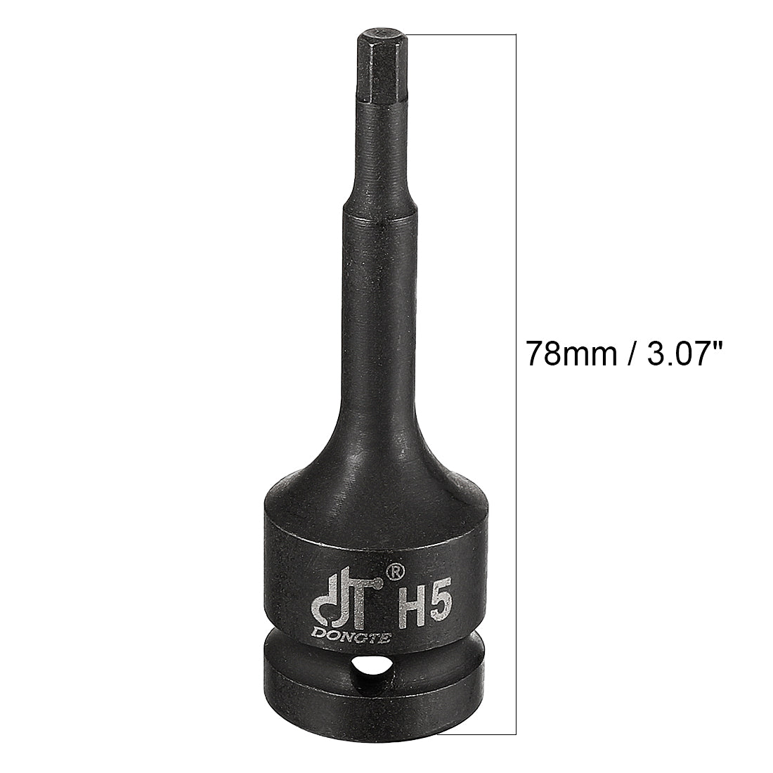 Harfington 1/2-Inch Drive 5mm Hex Bit Impact Socket, Cr-Mo Steel