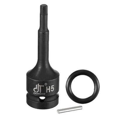 Harfington 1/2-Inch Drive 5mm Hex Bit Impact Socket, Cr-Mo Steel