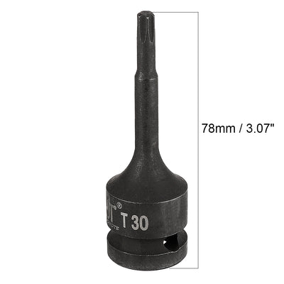 Harfington Impact Torx Bit Socket, Metric, Cr-Mo Steel