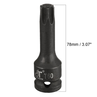 Harfington Impact Torx Bit Socket, Metric, Cr-Mo Steel