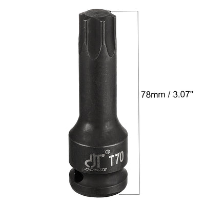 Harfington Impact Torx Bit Socket, Metric, Cr-Mo Steel