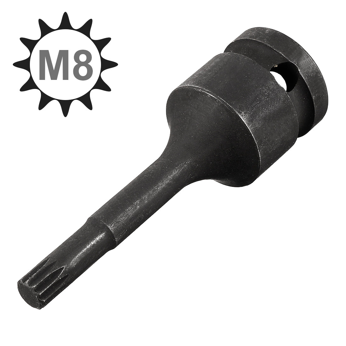 Harfington Impact Triple Square Spline Bit Socket, Metric Cr-Mo Steel with O-Ring and Dowel Pin