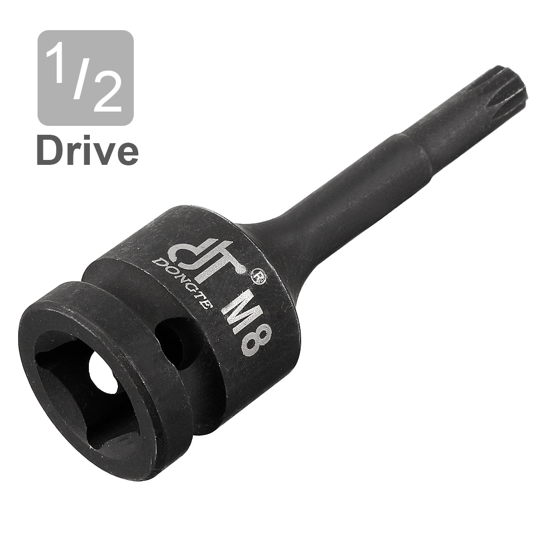 Harfington Impact Triple Square Spline Bit Socket, Metric Cr-Mo Steel with O-Ring and Dowel Pin