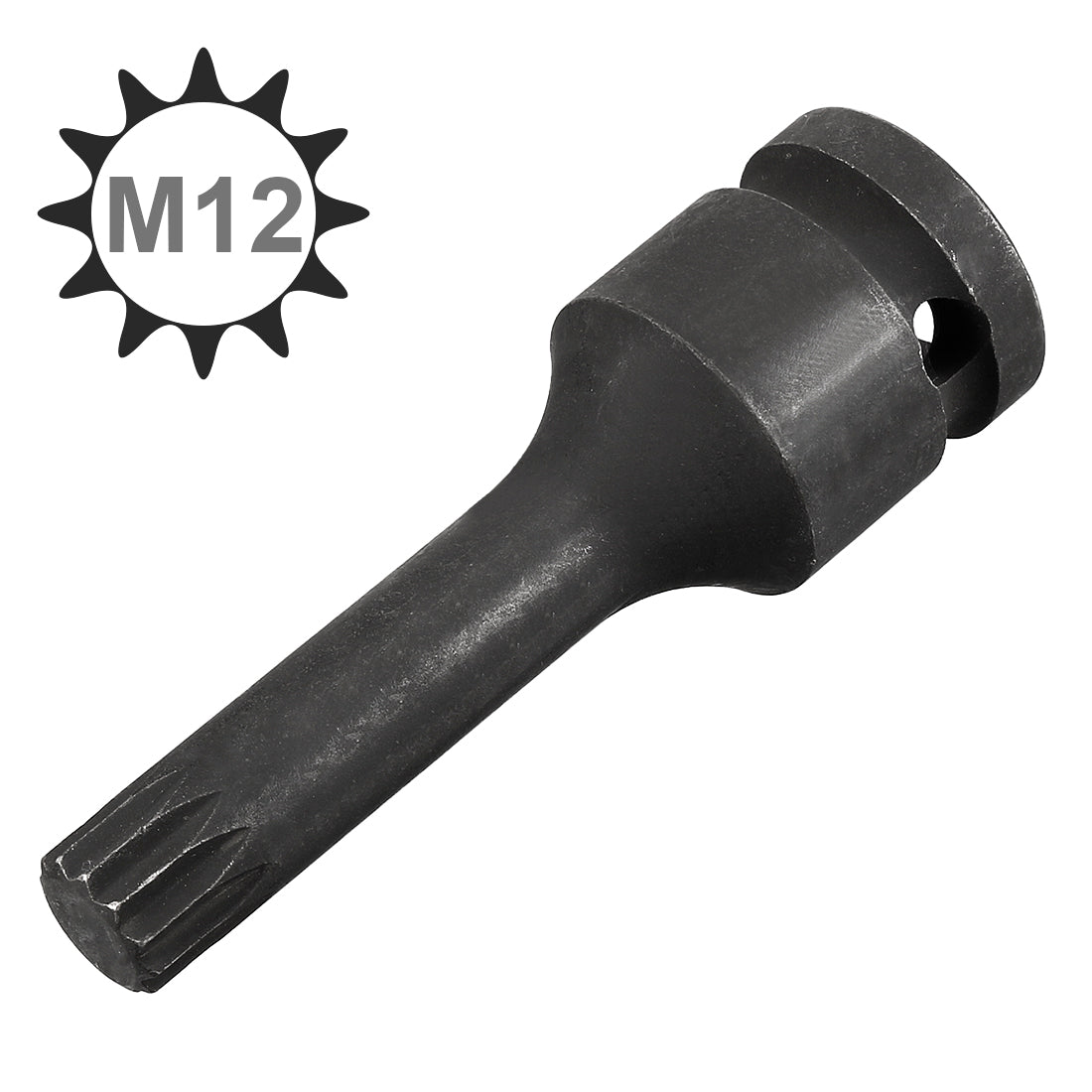 Harfington Impact Triple Square Spline Bit Socket, Metric Cr-Mo Steel with O-Ring and Dowel Pin
