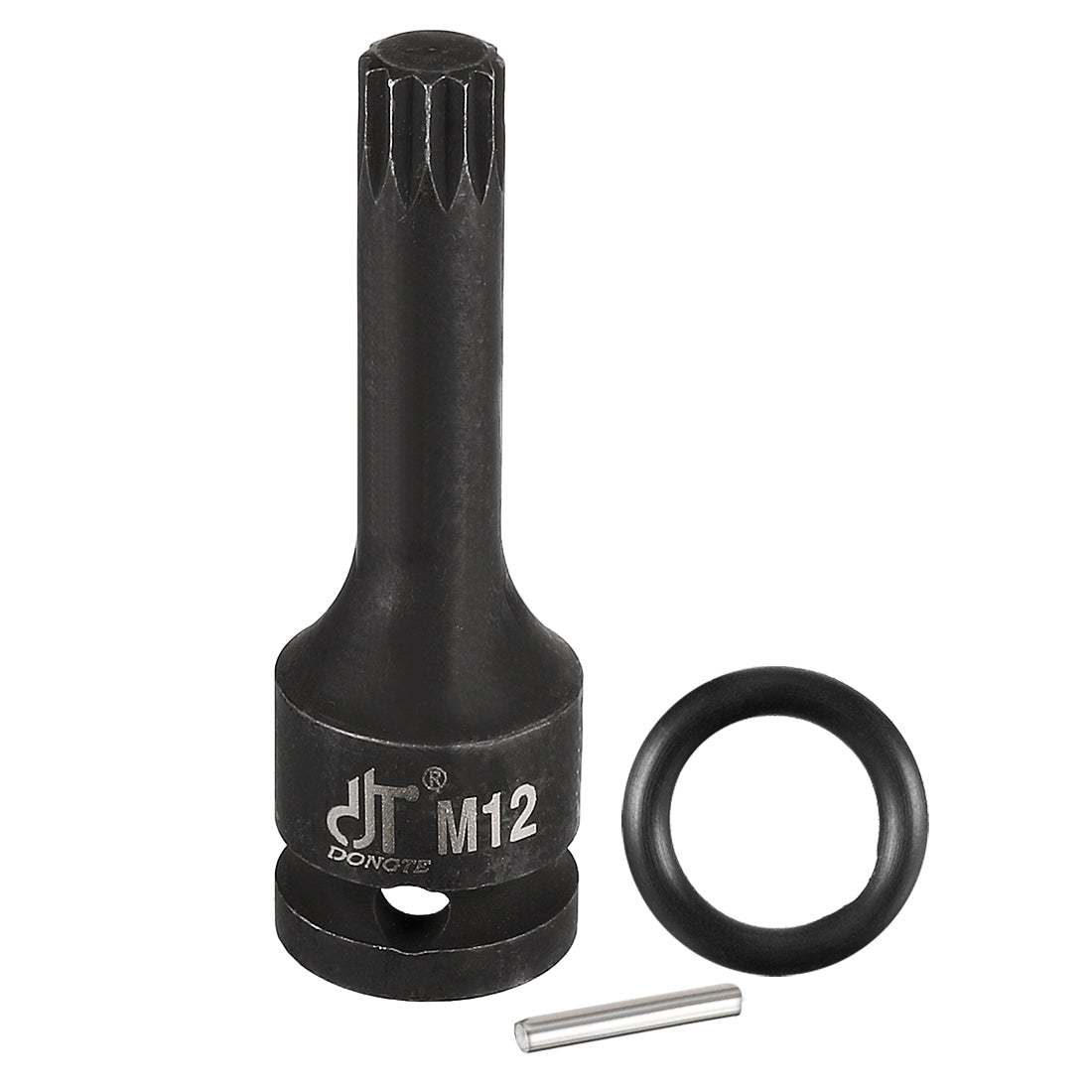 Harfington Impact Triple Square Spline Bit Socket, Metric Cr-Mo Steel with O-Ring and Dowel Pin