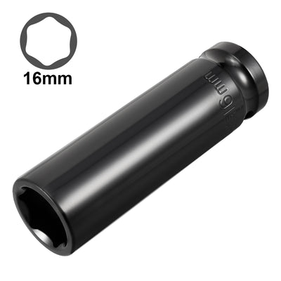 Harfington 1/2-Inch Drive by Deep Impact Socket, Cr-V, 6-Point, Metric