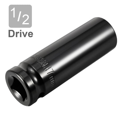 Harfington 1/2-Inch Drive by Deep Impact Socket, Cr-V, 6-Point, Metric