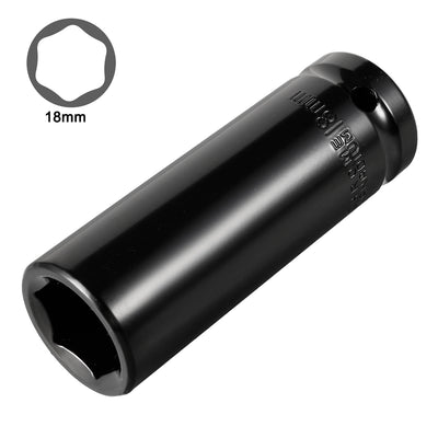 Harfington 1/2-Inch Drive by Deep Impact Socket, Cr-V, 6-Point, Metric