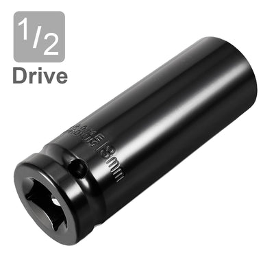 Harfington 1/2-Inch Drive by Deep Impact Socket, Cr-V, 6-Point, Metric