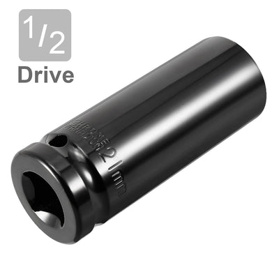 Harfington 1/2-Inch Drive by Deep Impact Socket, Cr-V, 6-Point, Metric