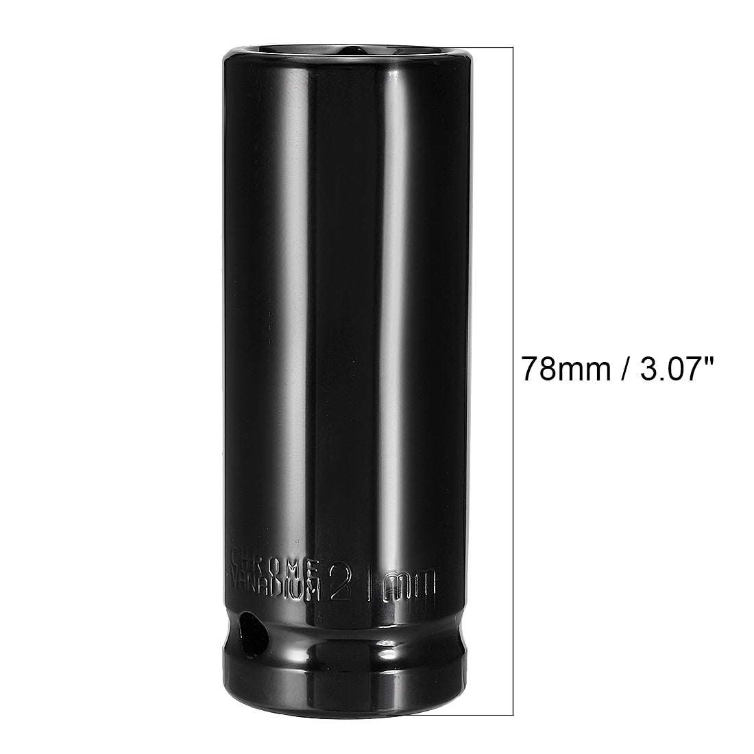 Harfington 1/2-Inch Drive by Deep Impact Socket, Cr-V, 6-Point, Metric