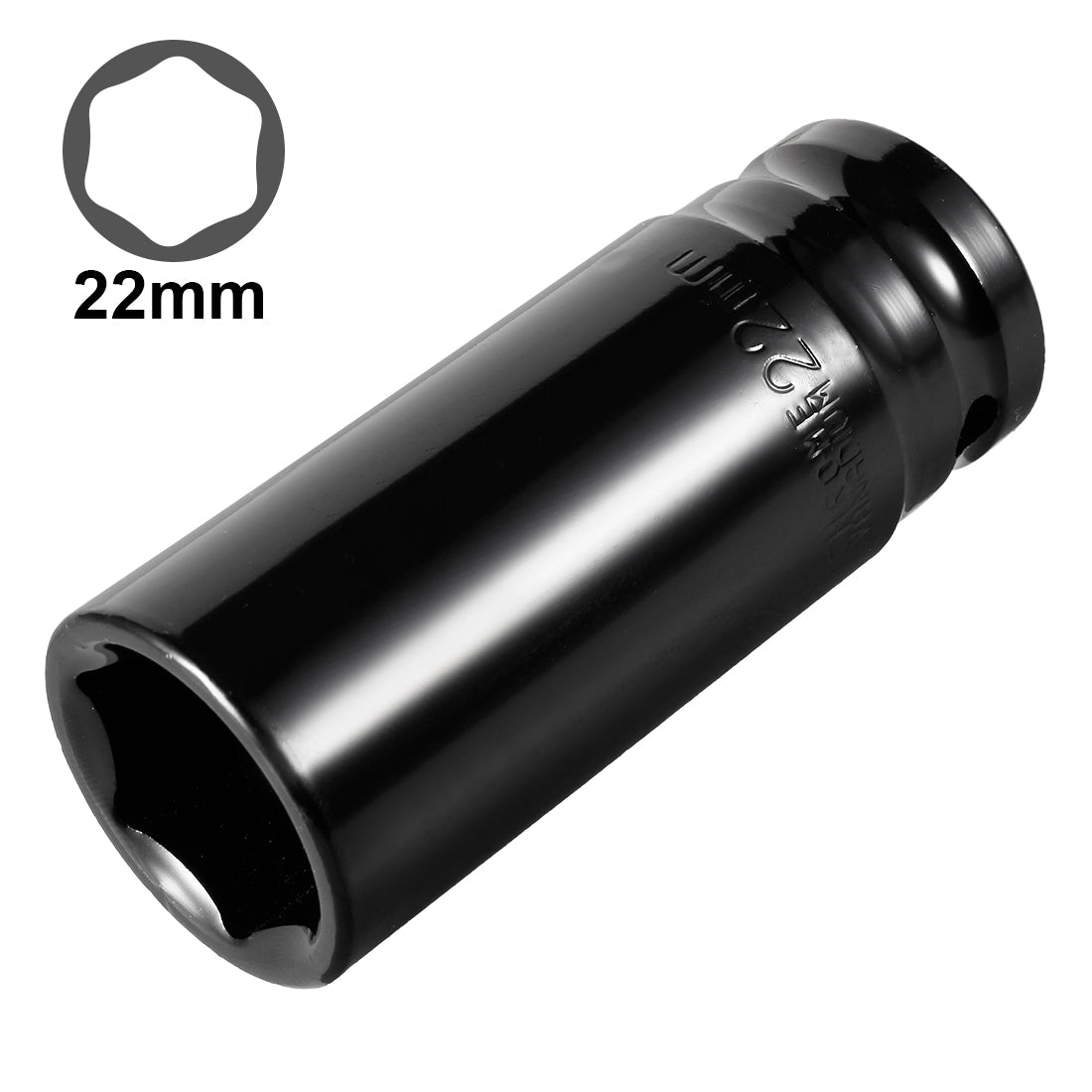 Harfington 1/2-Inch Drive by Deep Impact Socket, Cr-V, 6-Point, Metric