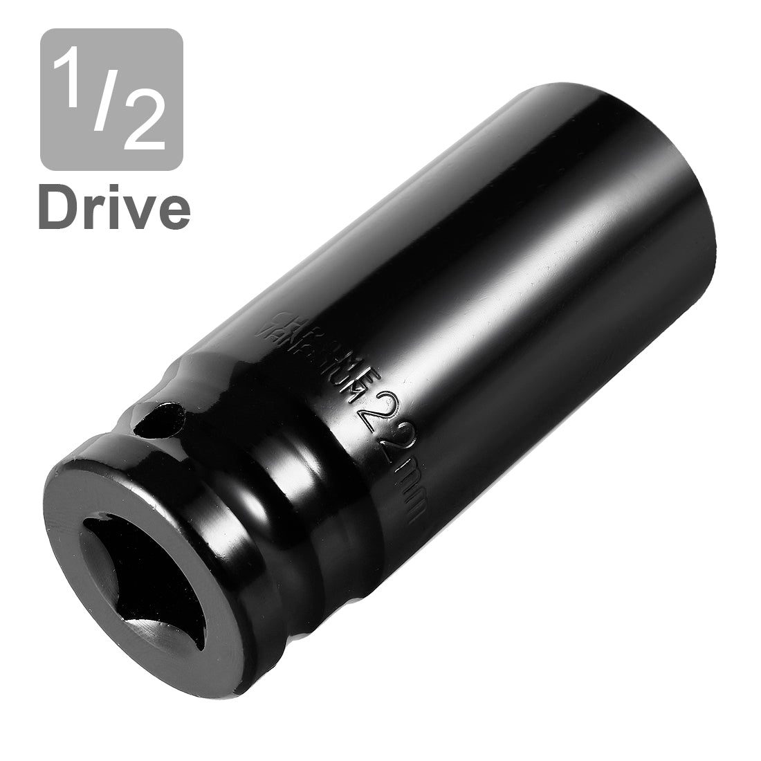 Harfington 1/2-Inch Drive by Deep Impact Socket, Cr-V, 6-Point, Metric