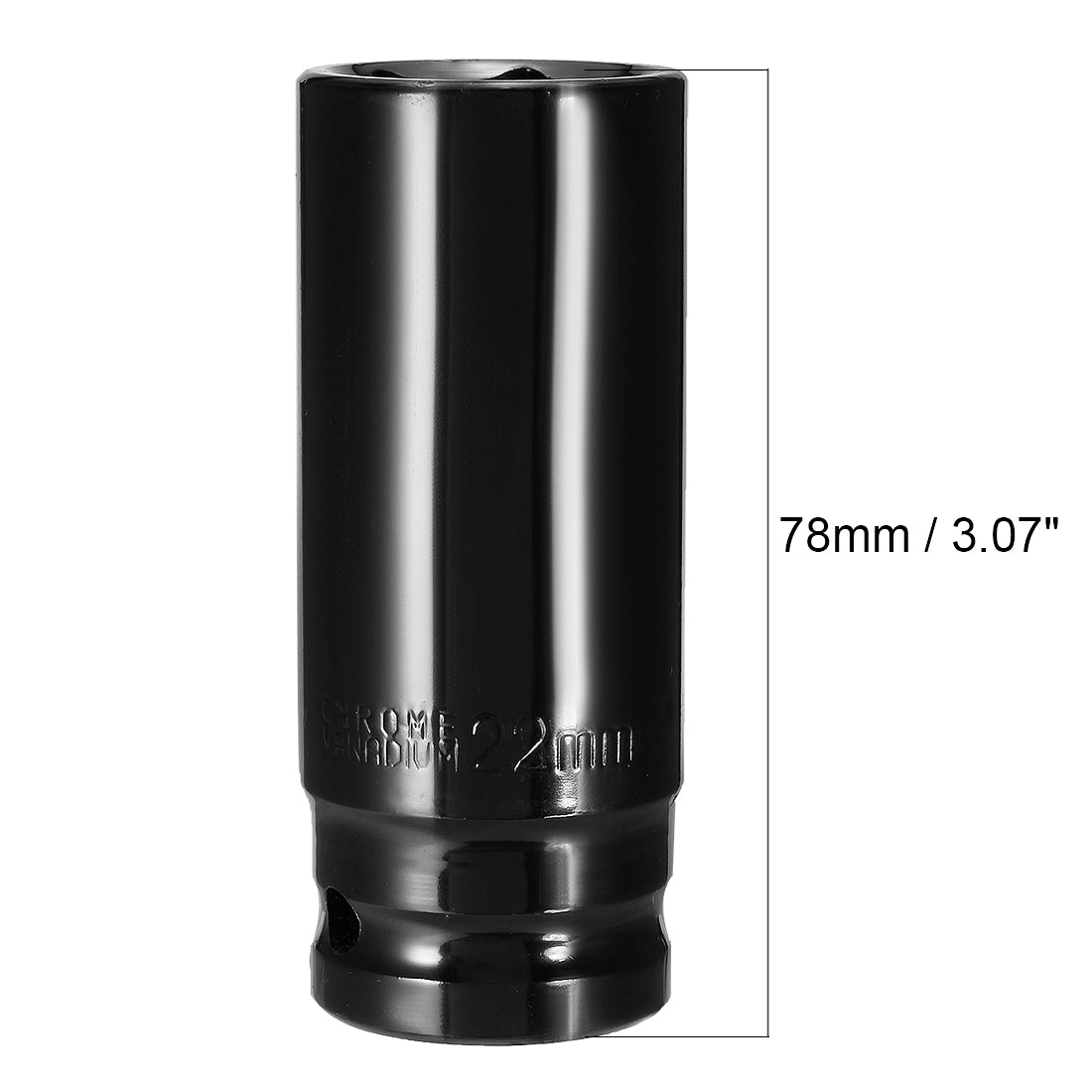 Harfington 1/2-Inch Drive by Deep Impact Socket, Cr-V, 6-Point, Metric