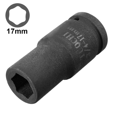 Harfington Drive Deep Impact Socket, 6-Point, Cr-V, Metric