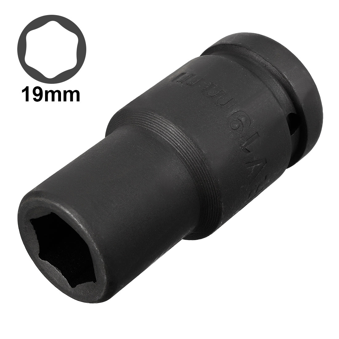 Harfington Drive Deep Impact Socket, 6-Point, Cr-V, Metric