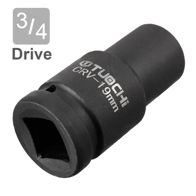 Harfington Drive Deep Impact Socket, 6-Point, Cr-V, Metric