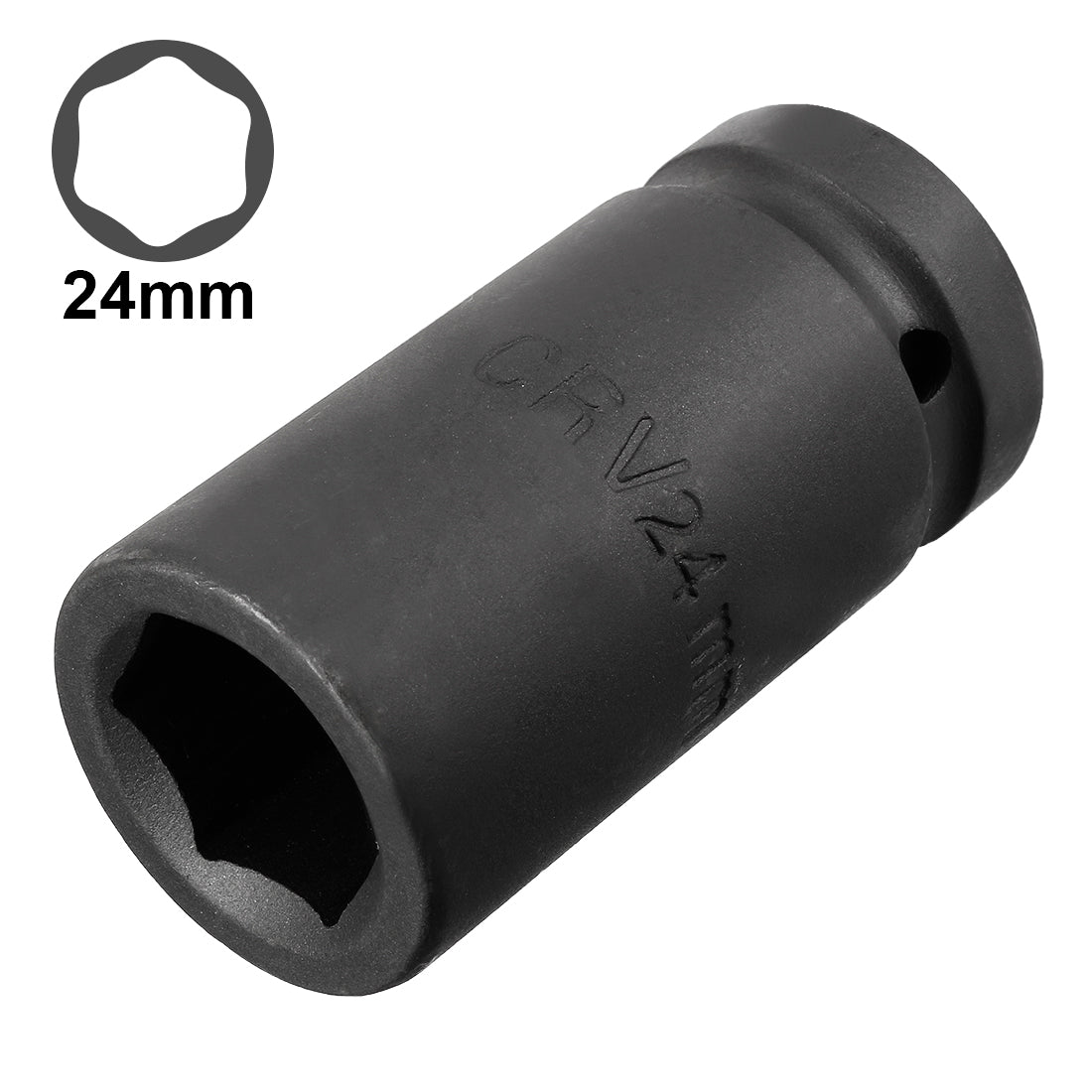 Harfington Drive Deep Impact Socket, 6-Point, Cr-V, Metric