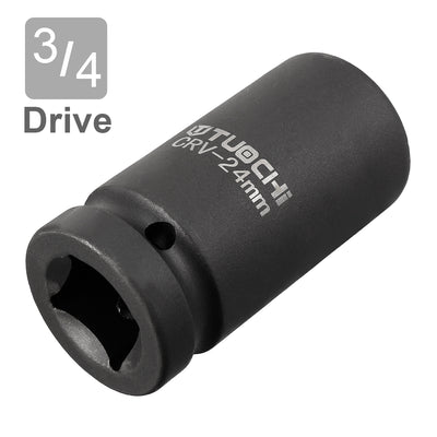 Harfington Drive Deep Impact Socket, 6-Point, Cr-V, Metric