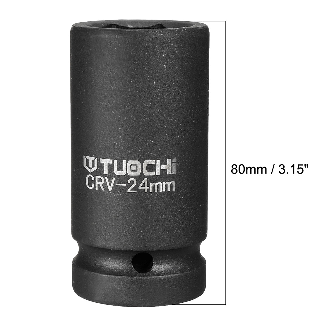 Harfington Drive Deep Impact Socket, 6-Point, Cr-V, Metric