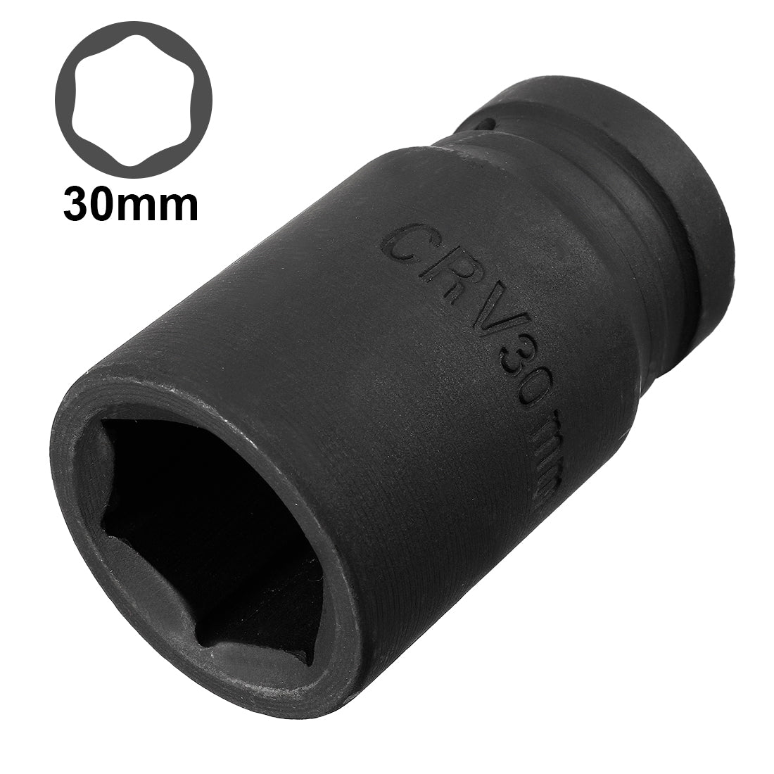Harfington Drive Deep Impact Socket, 6-Point, Cr-V, Metric