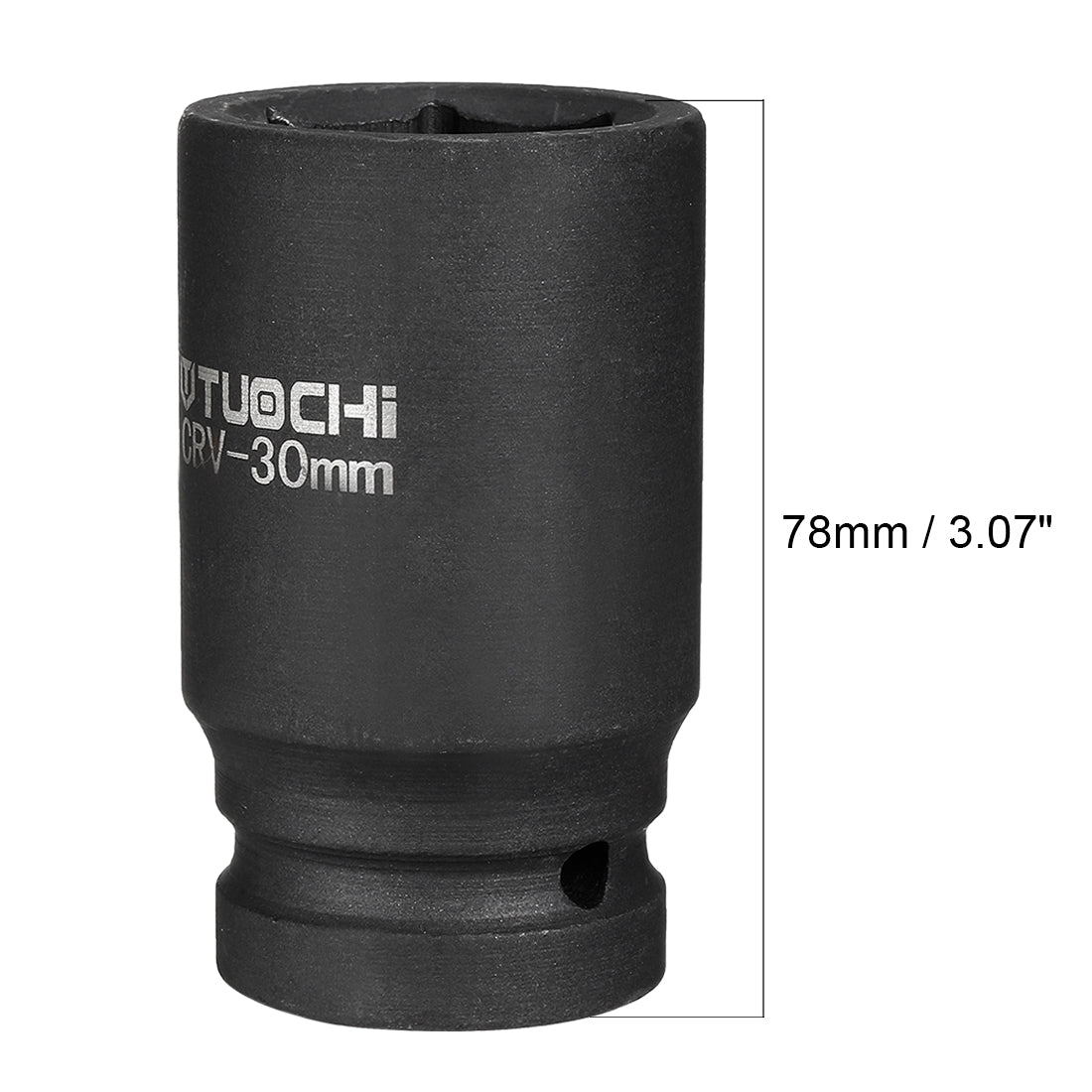 Harfington Drive Deep Impact Socket, 6-Point, Cr-V, Metric