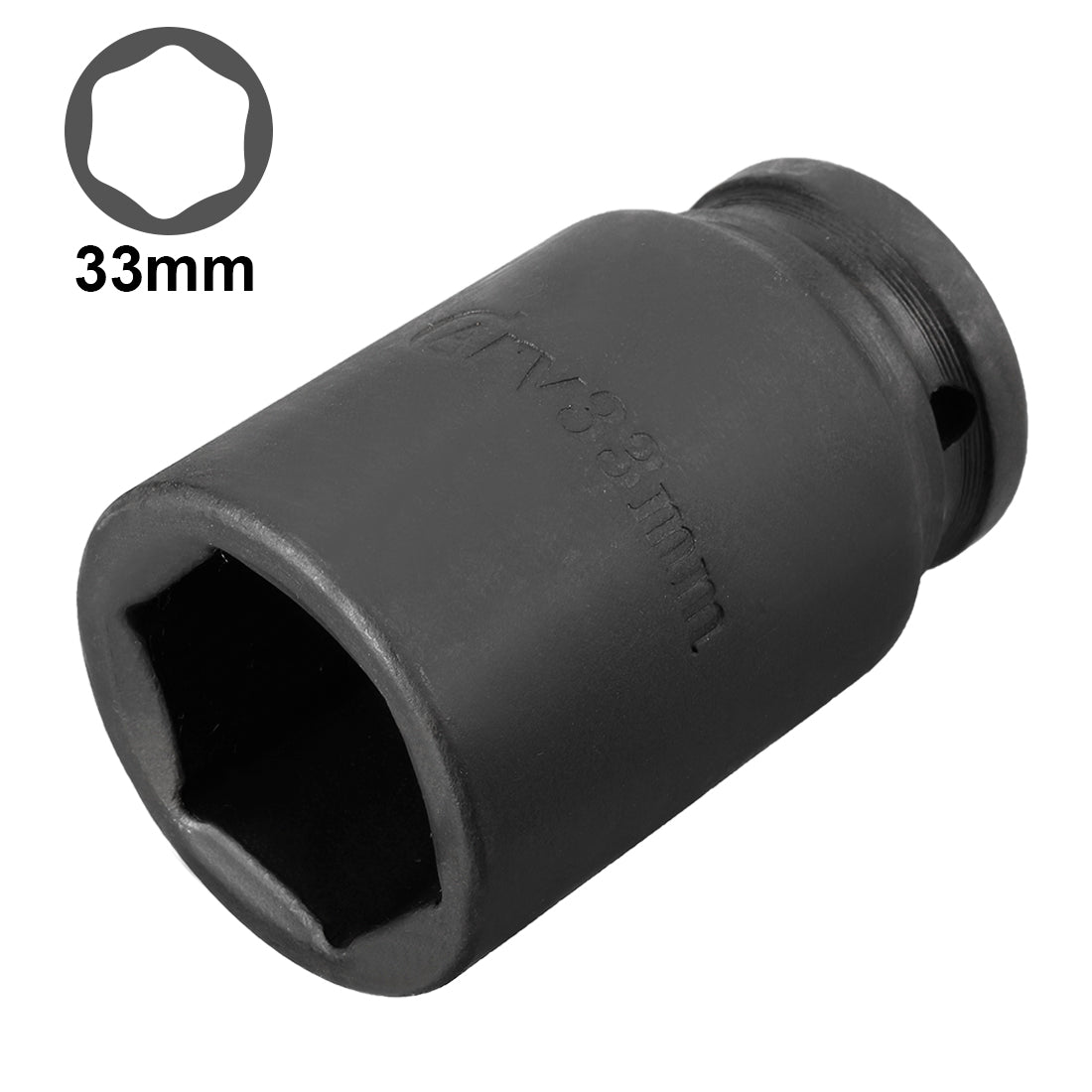 Harfington Drive Deep Impact Socket, 6-Point, Cr-V, Metric