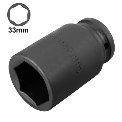 Harfington Drive Deep Impact Socket, 6-Point, Cr-V, Metric