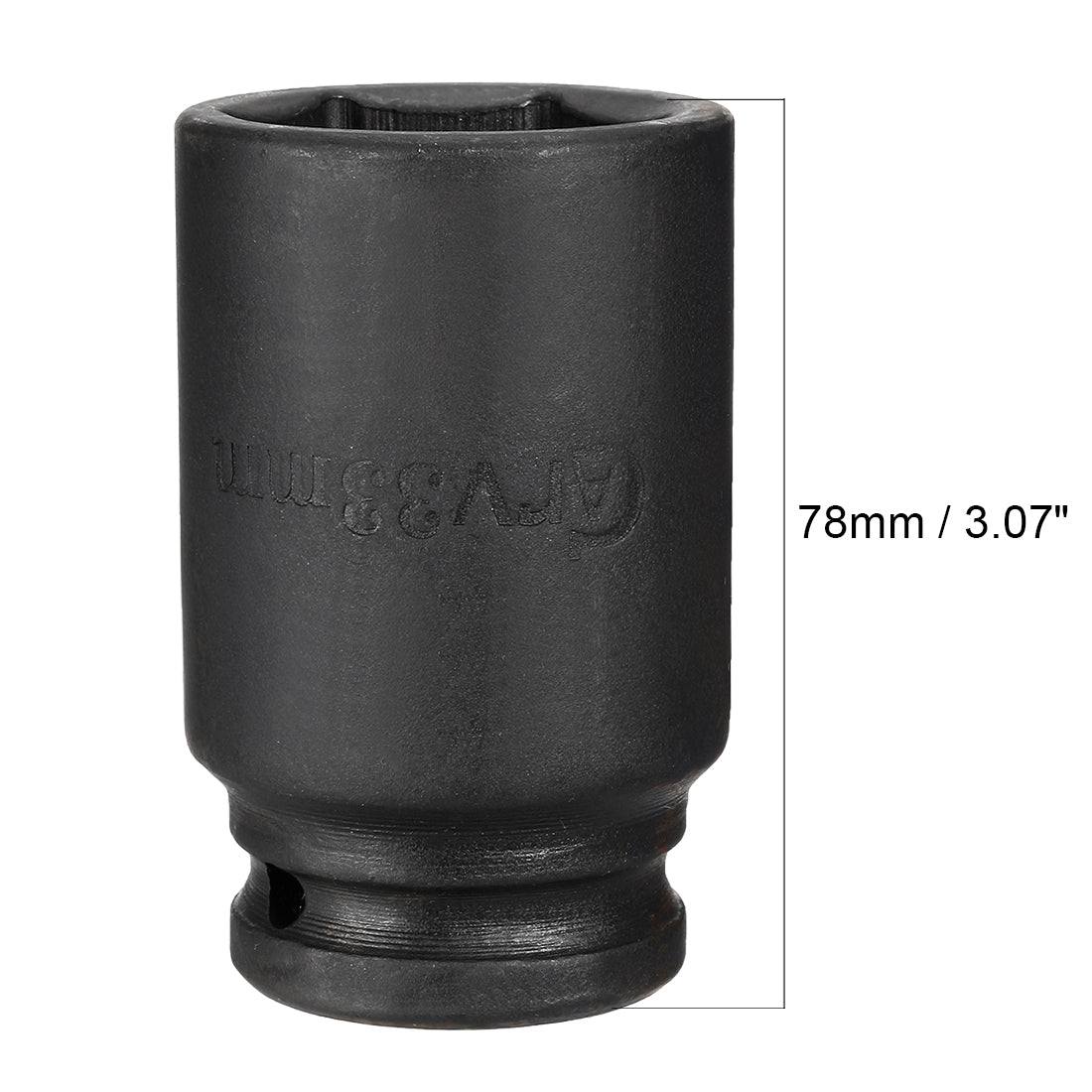 Harfington Drive Deep Impact Socket, 6-Point, Cr-V, Metric