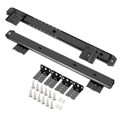 Harfington 14-Inch Drawer Slides, Ball Bearing Side Mount 100lbs Capacity 35mm Wide 1 Pair