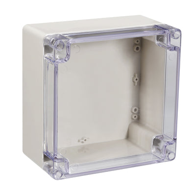 Harfington 160*160*90mm Electronic ABS Plastic DIY Junction Box Enclosure Case w Clear cover IP65
