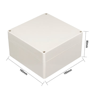 Harfington 160*160*90mm Electronic ABS Plastic DIY Junction Box Enclosure Case Gray
