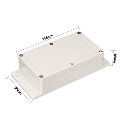 Harfington 158*90*46mm Electronic ABS Plastic DIY Junction Box Enclosure Case Gray