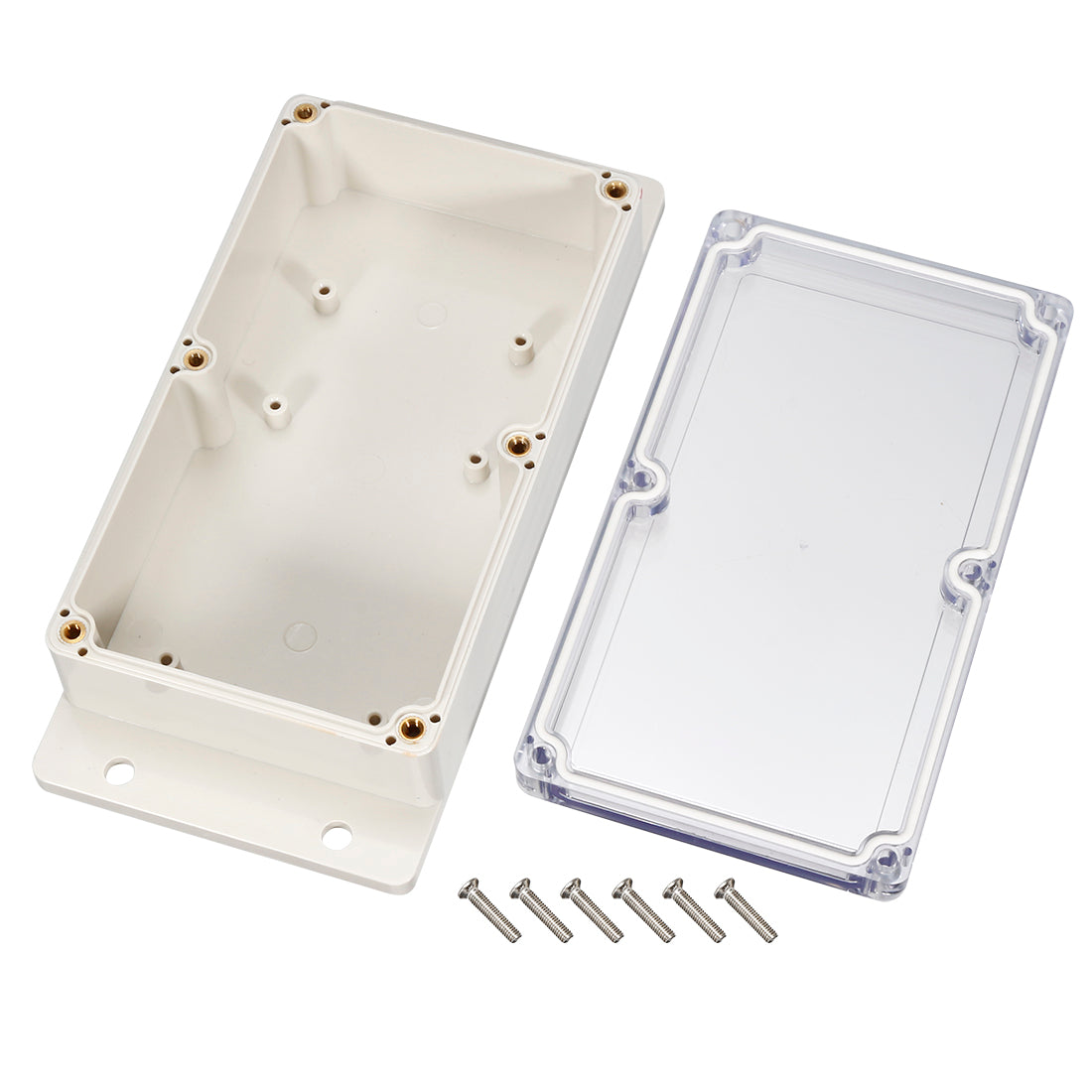 Harfington 158*90*46mm Electronic ABS Plastic DIY Junction Box Enclosure Case w Clear cover