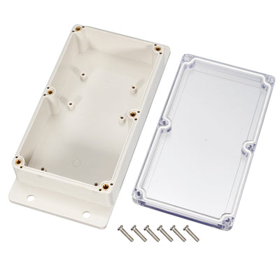 Harfington 158*90*46mm Electronic ABS Plastic DIY Junction Box Enclosure Case w Clear cover