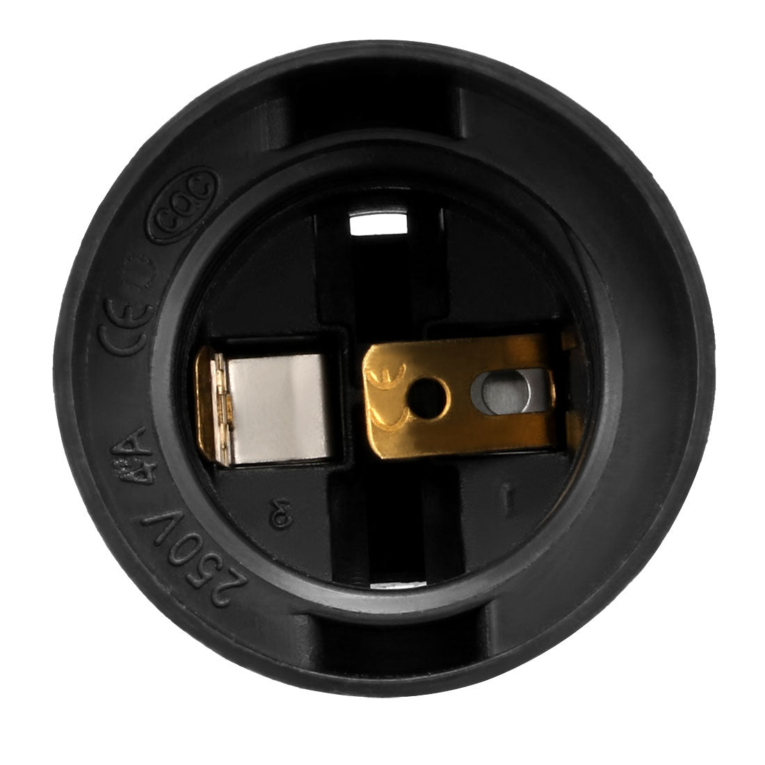 Harfington 16Pcs 4A E27 Light Socket Screw Bulb Retro Pendant LED Lamp Holder Without Switch Plastic Black for DIY Projects