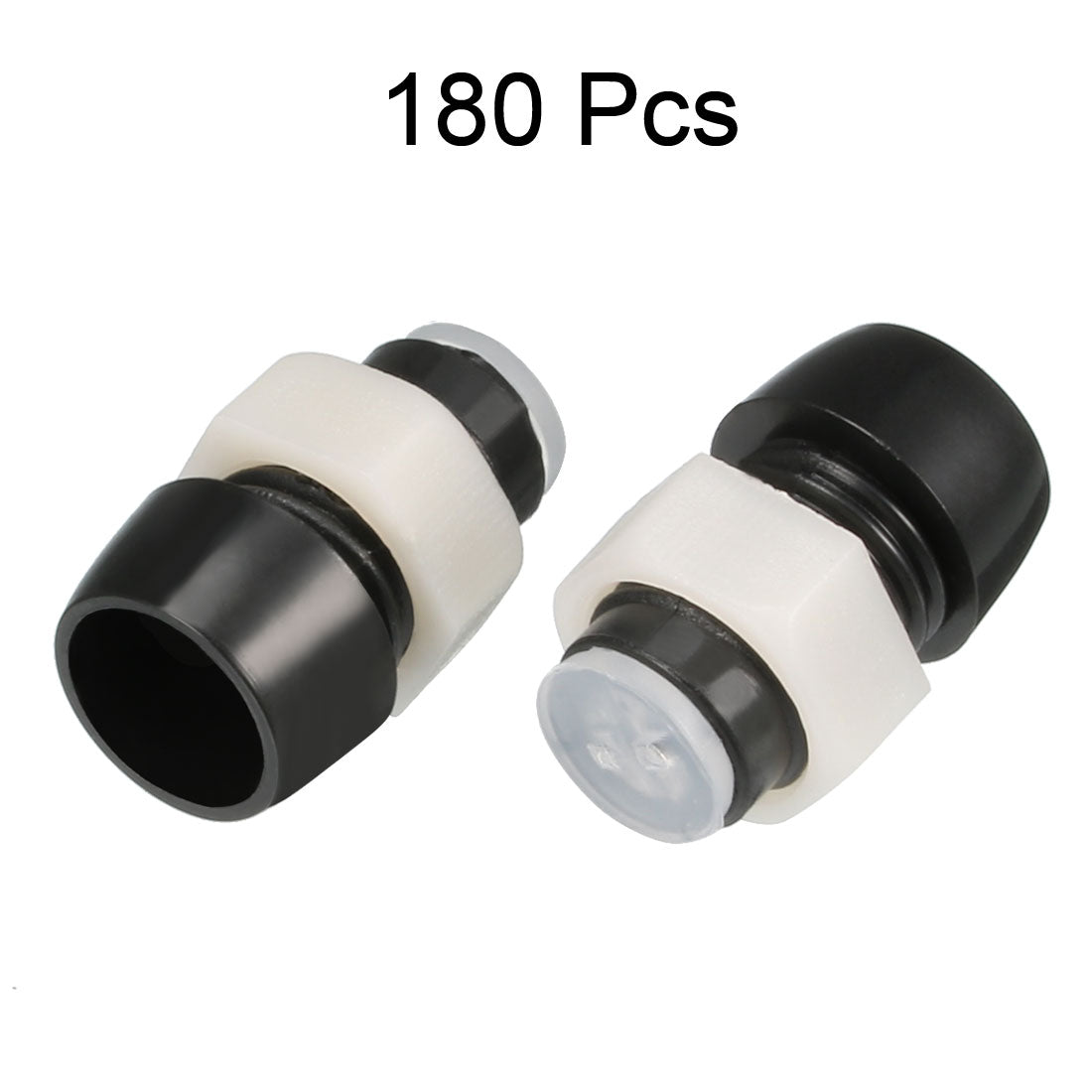Harfington 180pcs 5mm LED Lamp Holder Light Bulb Socket Plastic Chrome Plated for Light-emitting Diode Lighting