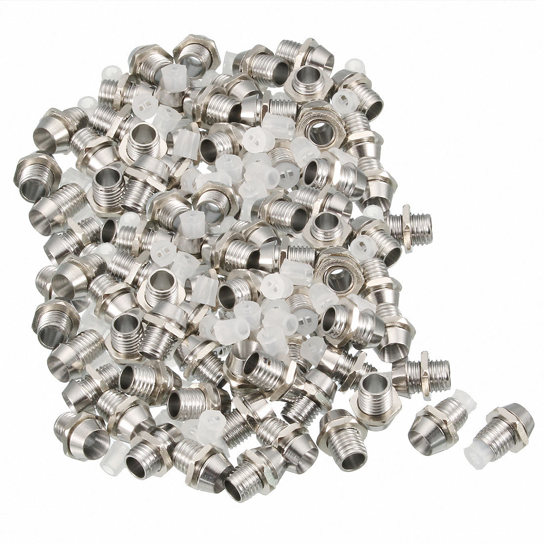 Harfington 150pcs 3mm Dia LED Lamp Holder Light Bulb Socket Plastic Chrome Plated for Light-emitting Diode Lighting