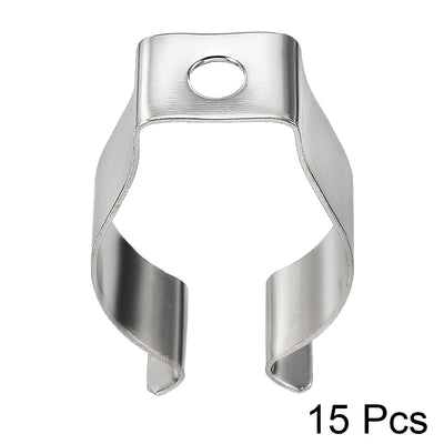 Harfington 15 Pcs T8 LED Fluorescent Tube Lamp U Clips Holder (34 x 20 x9.5mm)